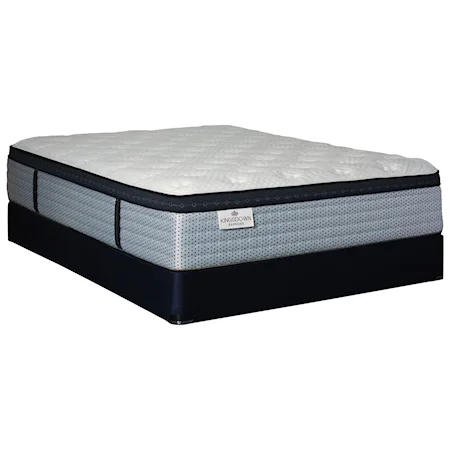 Queen Euro Top Pocketed Coil Mattress and 5" Low Profile Foundation